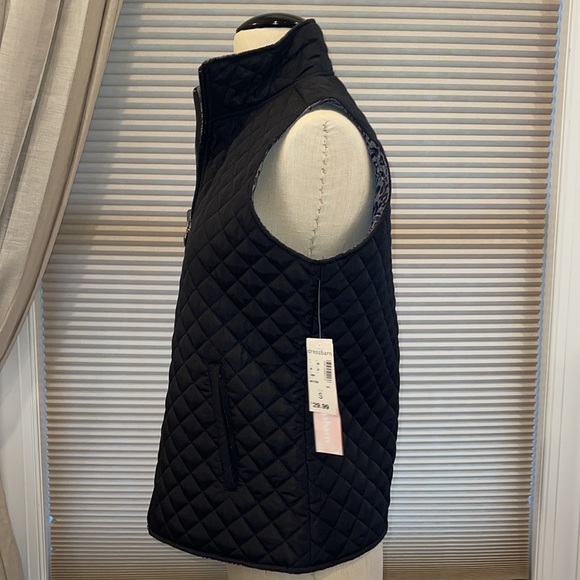 NWT Dress Barn Reversible Quilted Vest - Picture 2 of 8